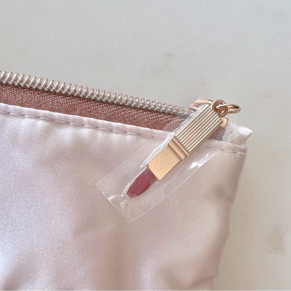 NEW Charlotte Tilbury blush pink lipstick lips pillow talk make up cosmetic bag - Picture 4 of 5